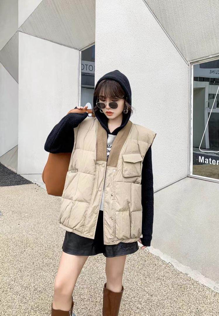 爱美欧，现货，羽绒服马甲，女装羽绒服，爱美欧