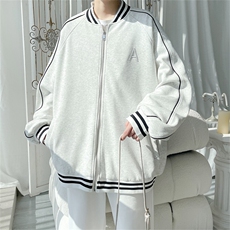 WY208/P75春装新款高品质不起球刺绣卫衣男立领棒球服潮外套，男装卫衣，电商基地A050