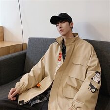 714-3-S605男生火影陆飞港风新款港风外套夹克M，男装夹克，星座714-1