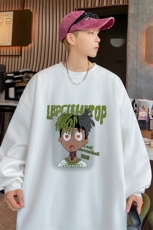 已注册抖音直播得物高品质重磅菠萝格圆领宽松男卫衣W2006P45，男装卫衣，电商C408(原B339-1)