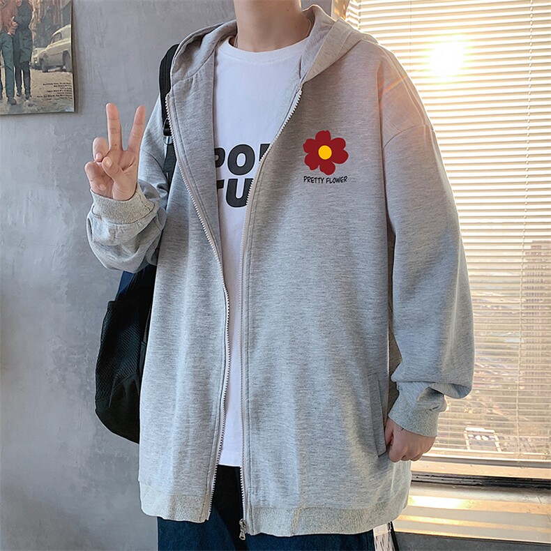 KS21257-P38连帽开衫卫衣男运动外套大码班服,男装卫衣,电商A040