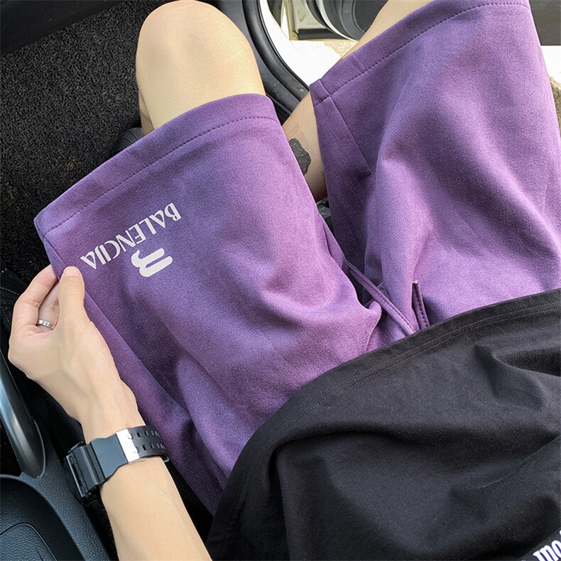DK671特P25控48直播高品质牛奶丝复合320克麂皮绒立体腰五分裤,男装牛仔裤,电商B205