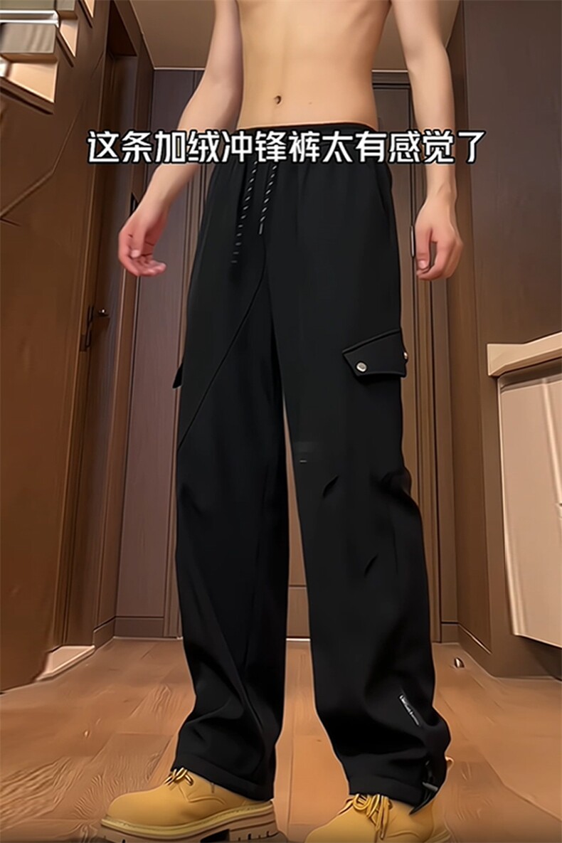 2026冬季新款加绒加厚工装冲锋裤M-5XL-KZ8566-特P40,男装工装外套,星座417-1（原电商B245）