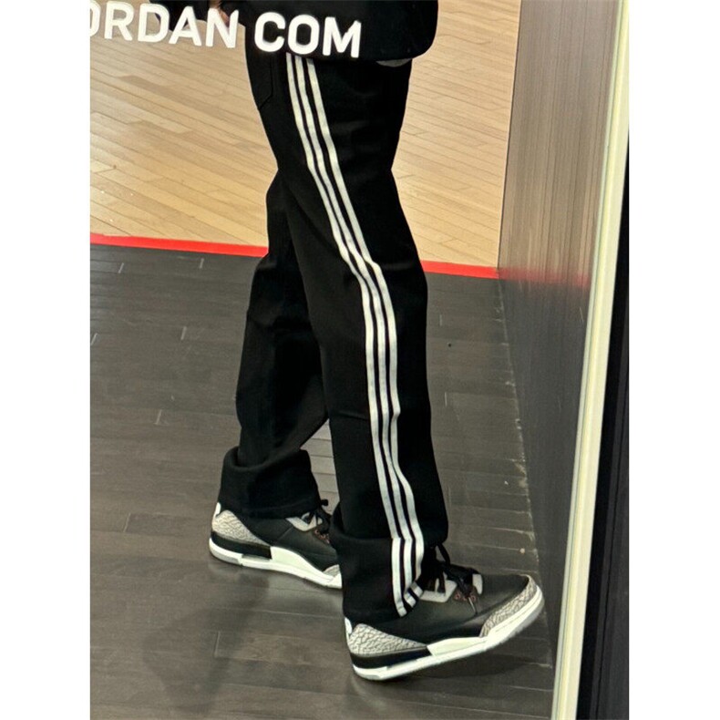 【有货】WK01CC常规特P43 加绒特P50 三条杠裤子男条纹运动卫裤图片