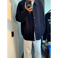 【有货】DMY339-P72春秋季新款简约针织衫男士休闲宽松开衫毛衣，男装针织衫/毛衣，星座603-2