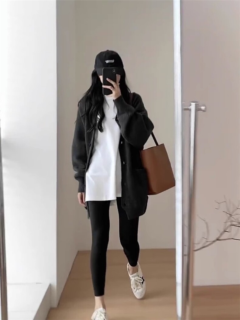 时尚百搭秋季宽松连帽女士外套长袖休闲显瘦开衫,女装短外套,特麦惠羊绒