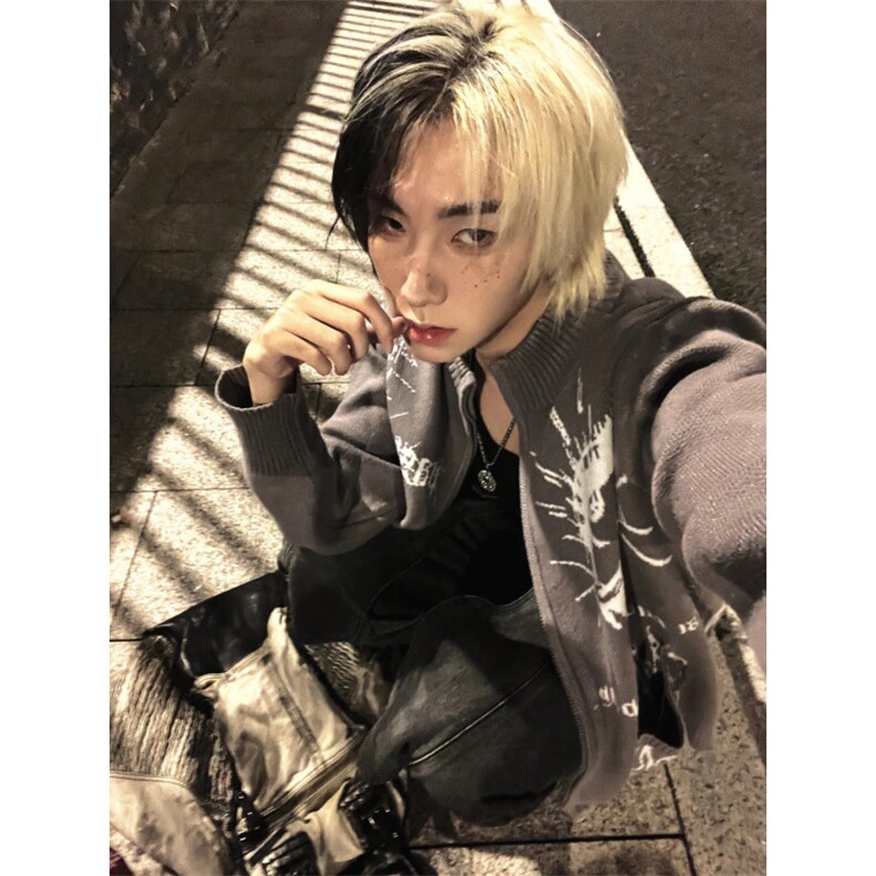 【有货】手稿开衫毛衣外套男情侣针织衫线衣5504CC-特P58,男装针织衫/毛衣,星座1007（原301D）