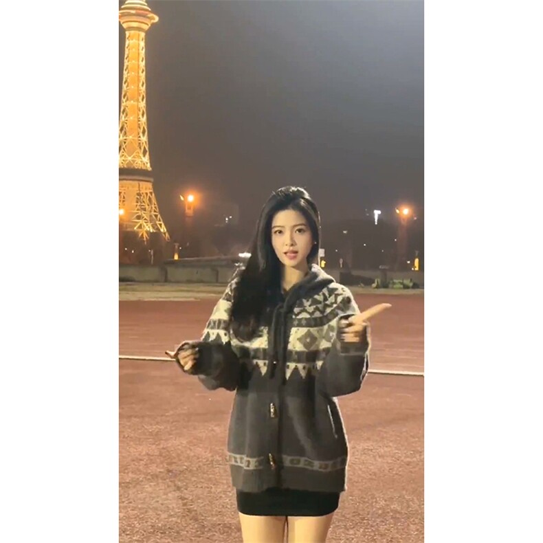 重磅秋冬北极绒开衫毛衣美式复古休闲慵懒风牛角扣针织衫连帽外套,男装针织衫/毛衣,电商A486-1