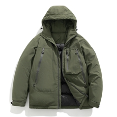 新款棉服羽绒棉保暖连帽加厚冬装情侣装韩版宽松棉袄MY8855-P105，男装棉衣，电商A128