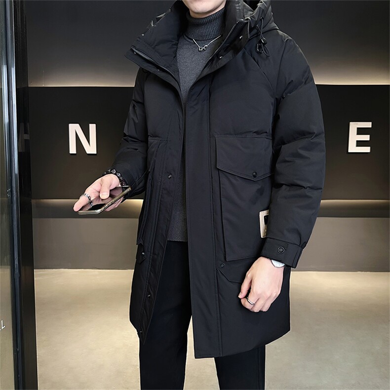 标50绒店主风男士中长款连帽羽绒服外套62501-P295(控券后388),男装羽绒服,电商B338