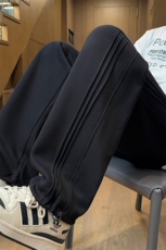 ！简约百搭男士华棉长裤直筒宽松卫裤WK2042常规特P40加绒50，男装休闲裤，电商B220