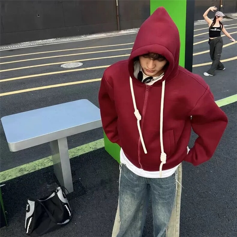 慵懒简约连帽卫衣流行ins时尚新款原宿百搭文艺潮流气质日系，男装卫衣，星座506A