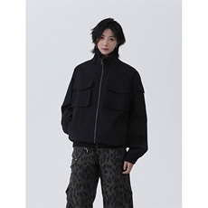 春季新款港风美式多口袋宽松潮流立领夹克XZ213-JK5555-P70控108，男装夹克，星座213