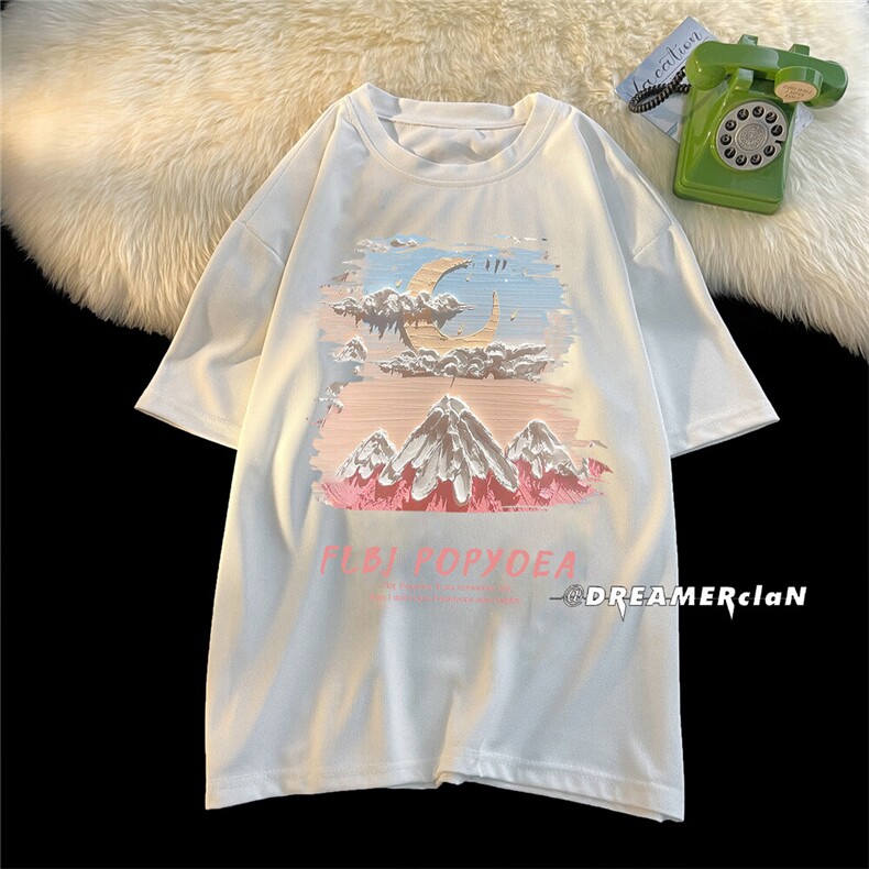 xZ116-T6010-p25- M-5XLD抖音男潮牌美式情t恤男夏季印花图片