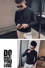 2021春款社会小伙痞帅翻领毛衣针织套头打底衫主推MY9802-P68控88，男装针织衫/毛衣，星座308A
