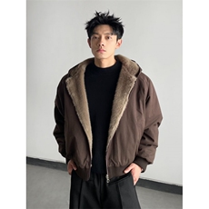 221-5/MY930/P95网图棉服棉衣加厚保暖面包服两面穿潮牌夹克外套，男装夹克，星座221-5