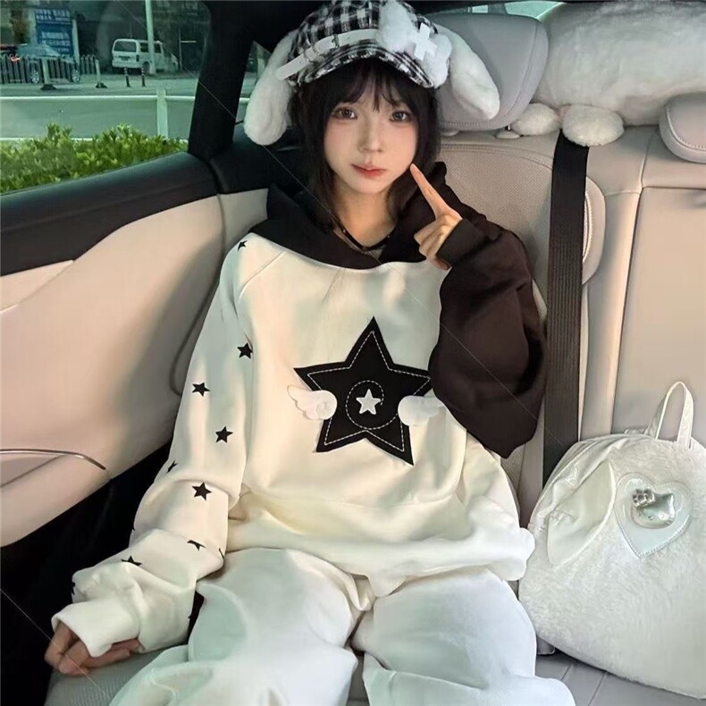 5656-P50原版做工纯棉华棉复休闲宽松卫衣薄款/加绒图片