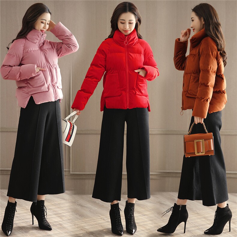 棉衣/棉服长袖加厚短款直筒2024年冬季拉链休闲韩版百搭,女装棉衣/棉服,辉煌依升