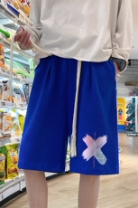 ！港风华夫格休闲裤子男卫裤男短裤男沙滩裤衩HFD13-P25，男装休闲裤，电商B367