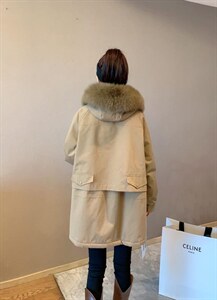 狐狸毛领派克图片