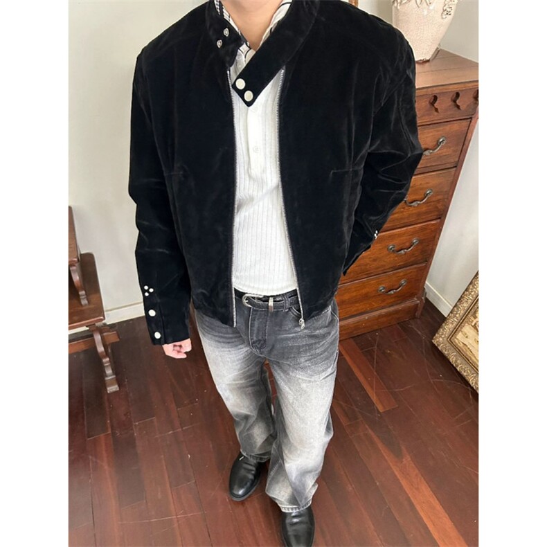 原版做工罗密欧绒哈灵顿夹克JK0155-特批75,男装夹克,星座313A(原308A-2)