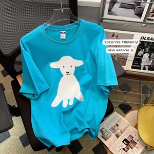 男圆领T恤宽松短袖T513P30图片