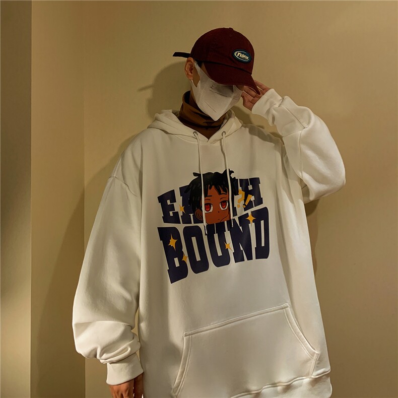 学院风连帽加绒加厚卫衣男冬季新款套头帽衫宽松休闲外套D234-P68，女装短外套，电商A335-1（原A458）