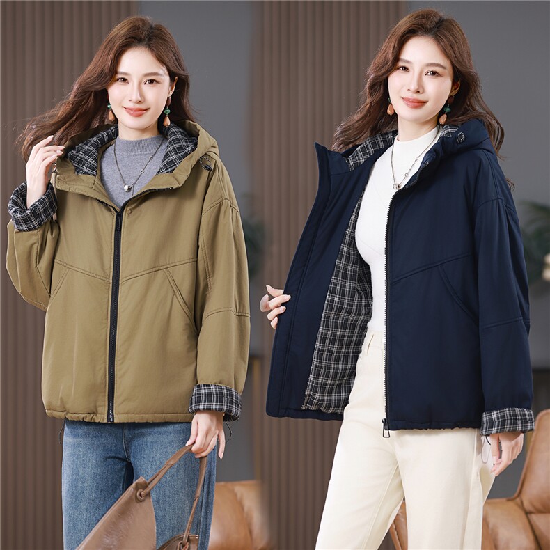2025年冬季休闲棉服，女装棉衣/棉服，悦见她