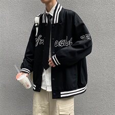 男新款宽松百搭刺绣外套棒-球服INS上衣G09，男装夹克，电商A132（原电商B245）