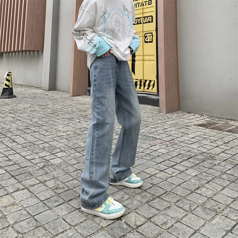 A178秋冬季牛仔裤男直筒修身显瘦百搭潮牌裤子740P40限价59,男装牛仔裤,电商A178