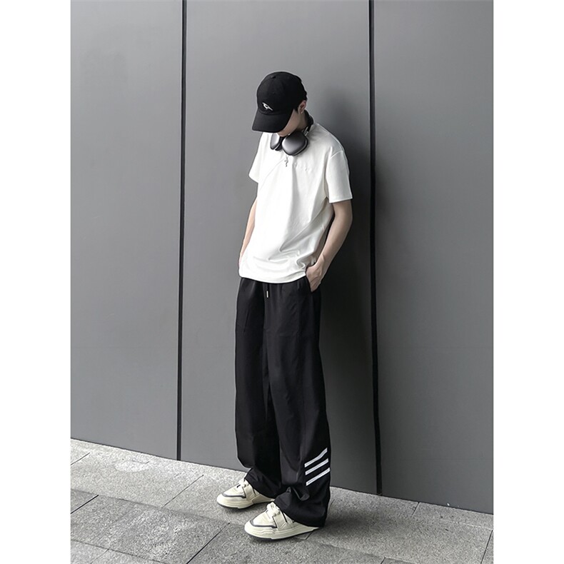 B221美式ins街头hiphop休闲情侣宽松运动裤子LK23117-P60控78，男装休闲裤，电商B221