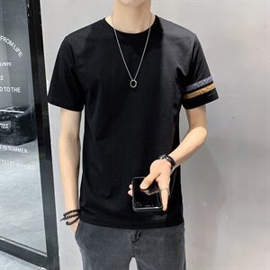 短袖t恤男2021夏季新款修身男士半袖夏天纯棉体恤男A313-A112-P40图片