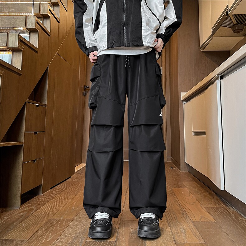 8XL-M刺绣冲锋裤男款大码春秋户外机能登山裤直筒阔腿裤KZ020P50,男装休闲裤,电商B312