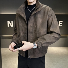 秋季新款皮衣夹克男时尚潮流外套帅气机车服上衣P1118-P155，男装夹克，电商A237