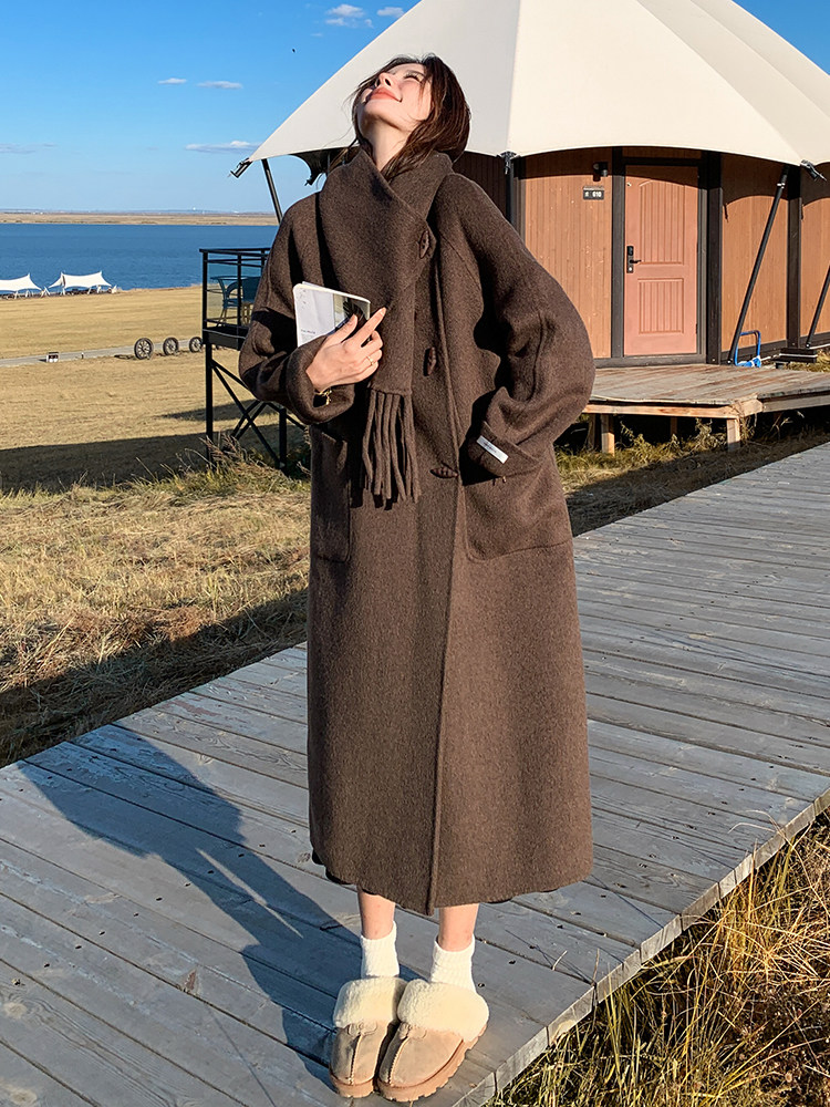 2025现货主推手工双面呢70毛羊毛大衣210-6337-P265-K388,女装双面呢大衣,浙宝210（原浙宝191）