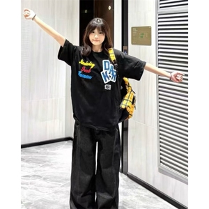 H1046-特P28原版刺绣 内里加贴布不刺身（纯棉220克 学生短袖T恤，男装T恤，星座617A-2