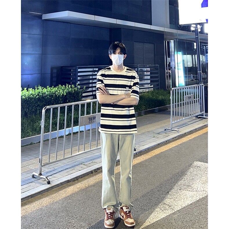 B221美式ins高街小众百搭纯色微喇牛仔裤LK22087-P55控78,男装牛仔裤,电商B221