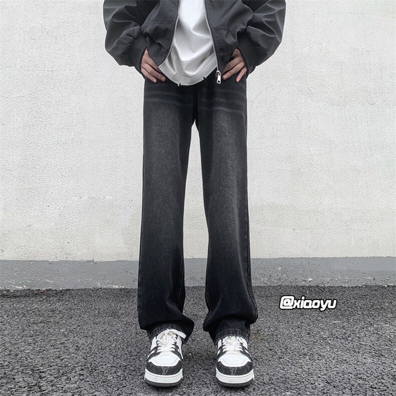 XZ616秋冬季新款宽松微喇百搭纯色休闲牛仔裤TY971P45控58,男装牛仔裤,星座512A（原616）