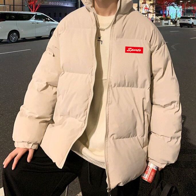 新款棉衣男冬加绒加厚棉袄外套青少年宽松立领潮面包服TT53P63,男装棉衣,星座1013-5