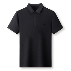 锦氨无缝冰丝短袖Polo衫男士高端商务休闲中年男装上衣翻领T恤薄，男装T恤，电商B212（原钱塘6029）