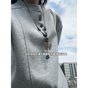 XZ809A/SYR16/特P25设计感立领长袖POLOT恤卫衣