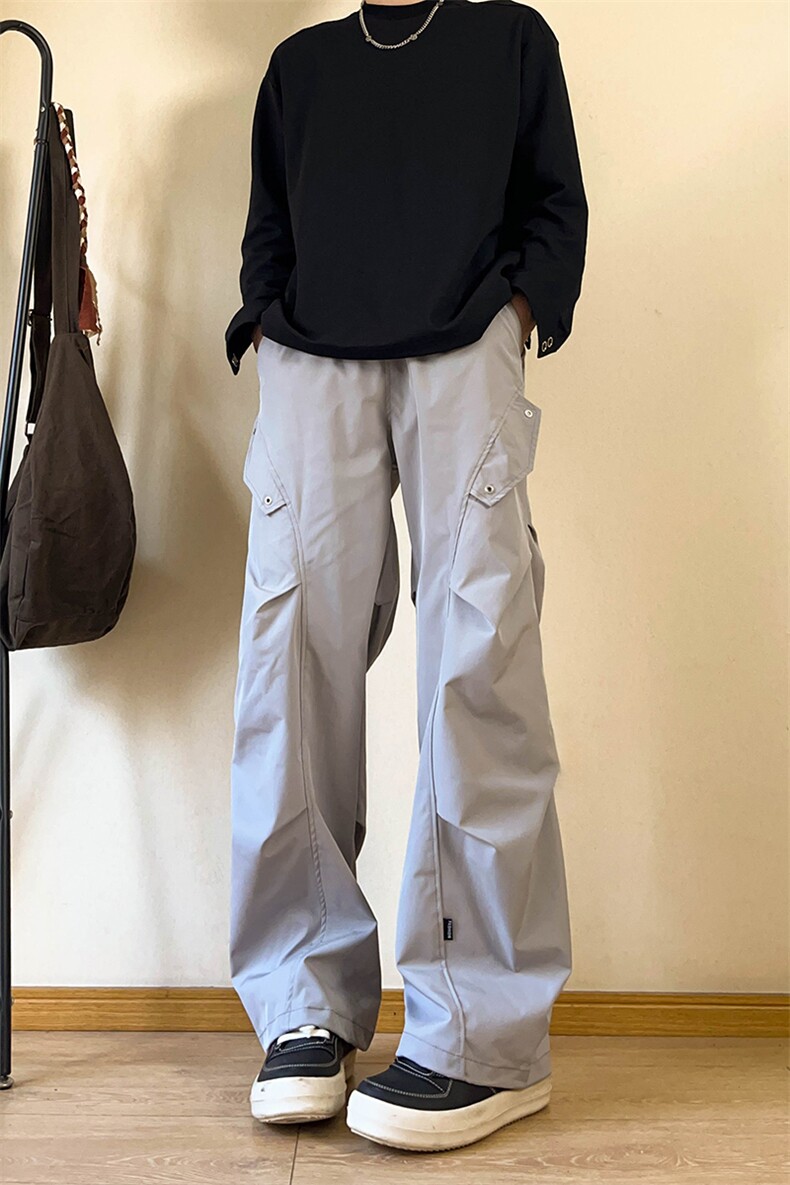 A178秋冬季新款工装裤直筒宽松复古潮牌裤子XK423P45限价65,男装工装外套,电商A178