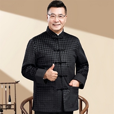 风冬季男士加厚棉衣唐装中年长袖大码保暖男装外套CF815-P123，男装棉衣，星座1105-3