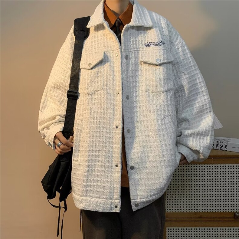 小香风外套男秋冬服宽松痞帅夹克春秋季复合全刺绣W9204P65,男装夹克,星座1116-2