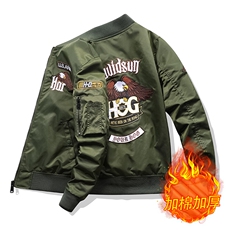 加棉美式潮牌宽松版型飞行服时尚潮牌户外运动休闲加棉，男装夹克，星座210-5(原414-2)