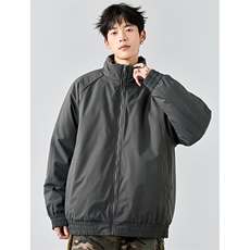 现货美式高街休闲棉衣夹克三防立领纯色户外工装加厚棉服外套，男装夹克，电商A486
