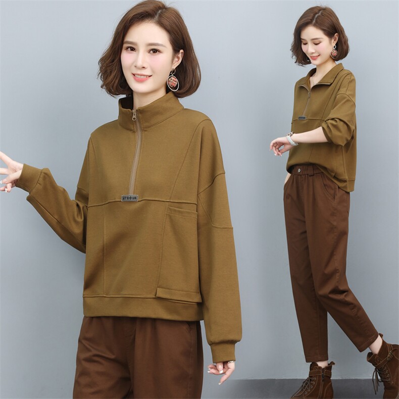 三年不下架(2024年新款)秋冬春棒球服卫衣女宽松显瘦收腰立领女,女装卫衣/绒衫,璐依舞