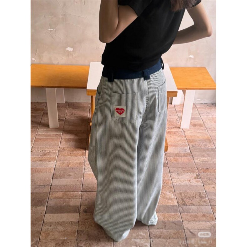 抖音品质715-1-K25011-P40刺绣条纹休闲裤50%棉%50聚酯纤维，男装休闲裤，星座715-1