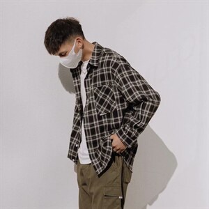 格子长袖衬衫 男士 CY018-P35图片
