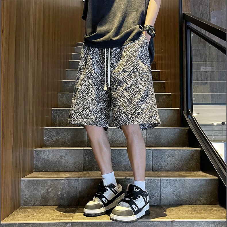 休闲短裤男士韩版潮流高街帅百搭夏季2024新款ins五分裤K5449-P30,男装牛仔裤,星座412-3